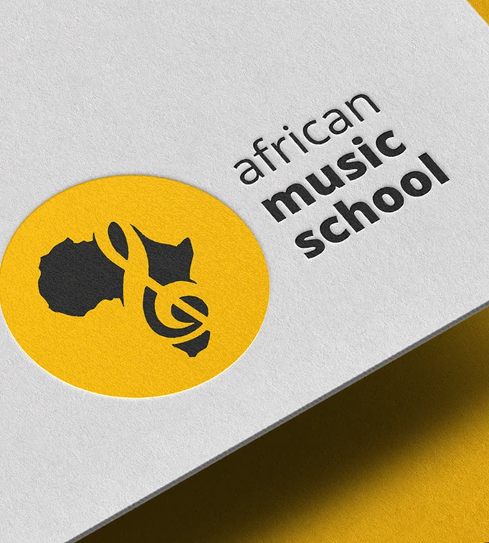 African Music School – znak na papierze